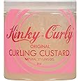 U/S/Kinky Curly Curl Cusard Gel 8oz - Definition Enhancing, Frizz-Fighting Formula for Textured Curls