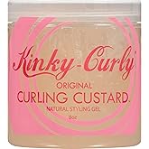 2 X Kinky-Curly, Original Curling Custard, Natural Styling Gel, 8 oz - by Kinky-Curly