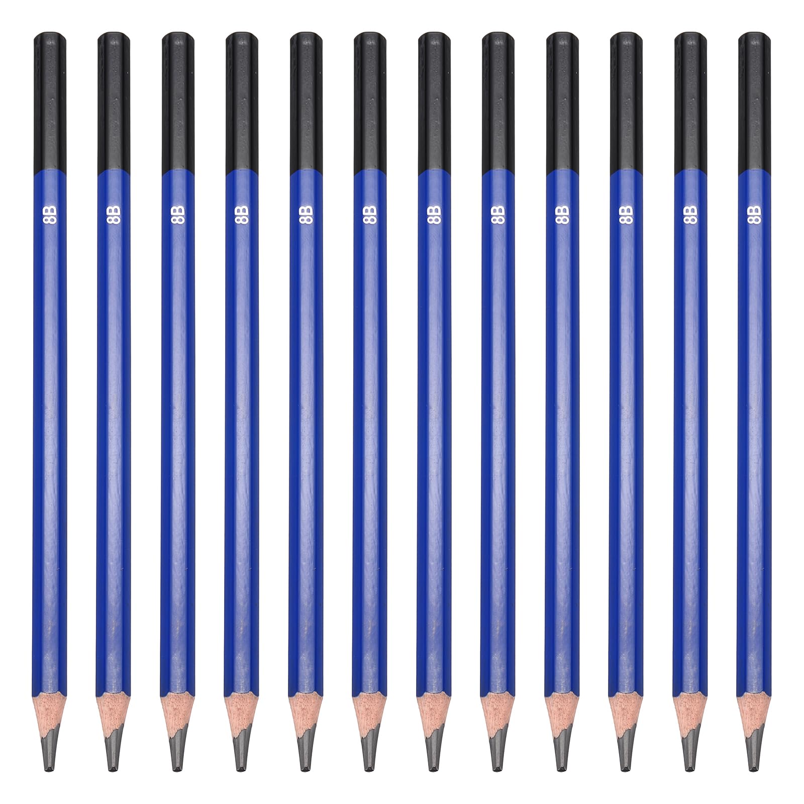 PATIKIL 8B Drawing Pencils, 12PCS Sketch Pencils for Drawing, Art, Sketching, Painting, Writing