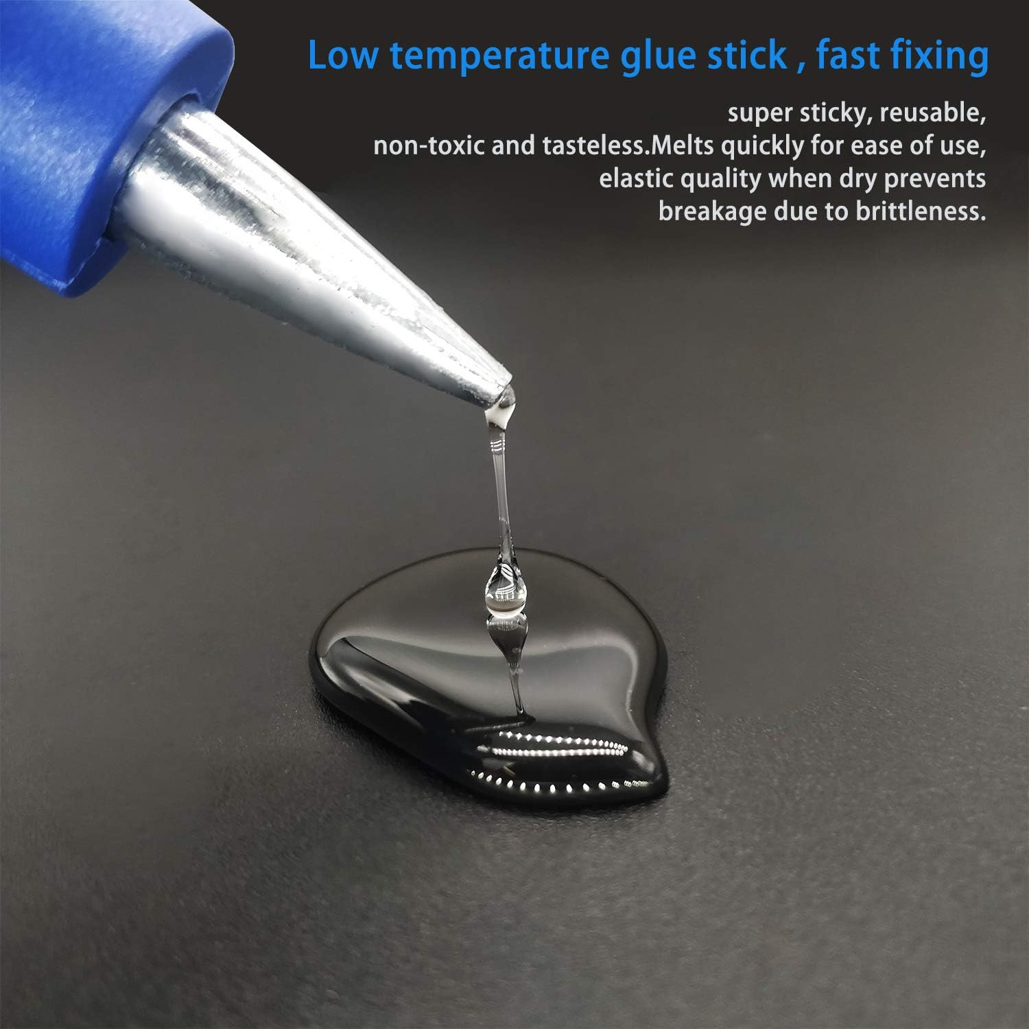 100PCS Hot Glue Sticks 7mm x 100mm Clear Melt Glue Gun Sticks for