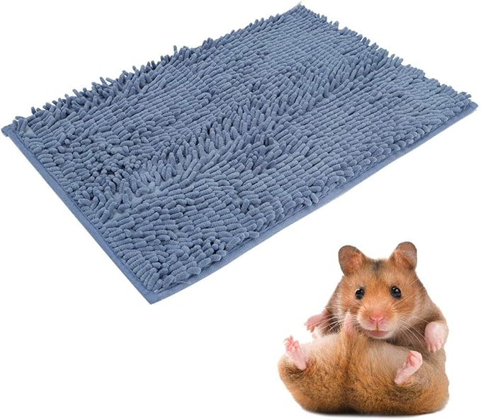 Guinea Pig Bed,Waterproof Square Plush Cage Liners,Cozy Chenille