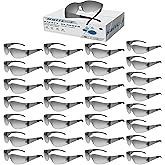 Salfboy Safety Glasses Ansi Z87.1 Clear Safety Glasses Bulk Impact Resistant Lens Protective Eyewear for Men Women