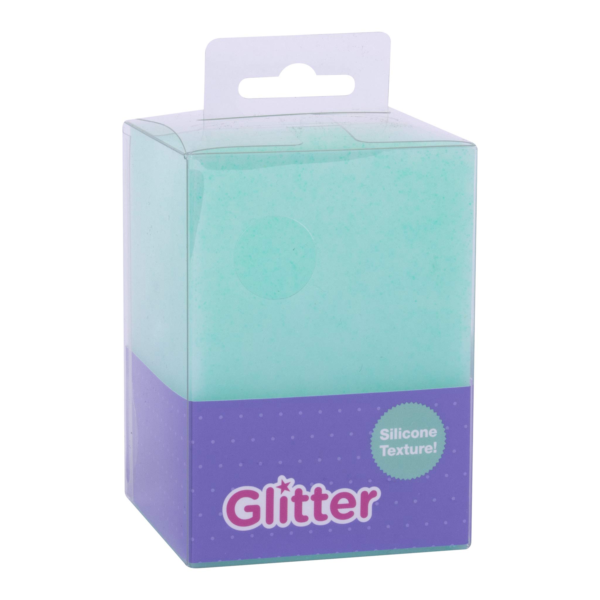 APLI Glitter Collection Silicone Pen Pot 70 x 70 x 95 mm Green 18756