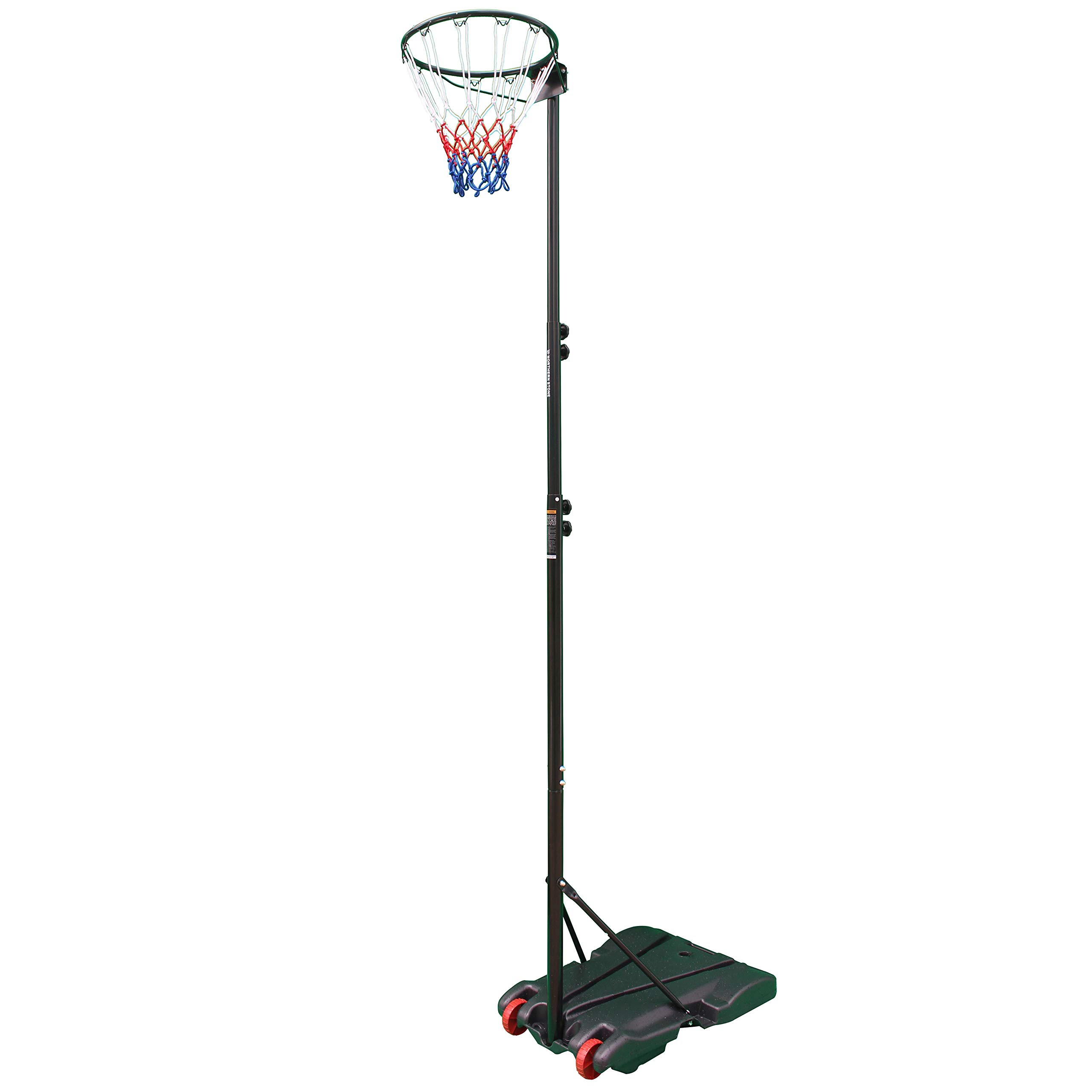 NORTHERN STONE Pro Court Netball Hoop and Post Regulation Height Adjustable Portable Stand