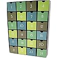 Fill-Your-Own DIY Countdown Box/Advent Calendar Minimalist Modern by Nerdy Words (Sage Green Colors)