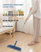 BPAWA Microfibre Floor Mop 150 cm with 4 Reusable Pads 360° Slim Head view 7
