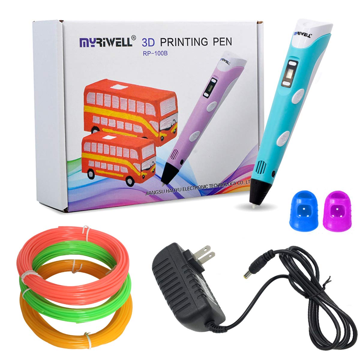 Myriwell 3dプリンタペンペン 3d印刷図面アート用クラフトdiy子供と大人 と互換性30フィートplaフィラメント 安全で明るいled表示 ブルー B07g2d6bcw ペンマーカー 人気急上昇