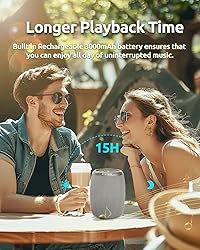 Bluetooth Speaker, Powerful Stereo Sound Portable