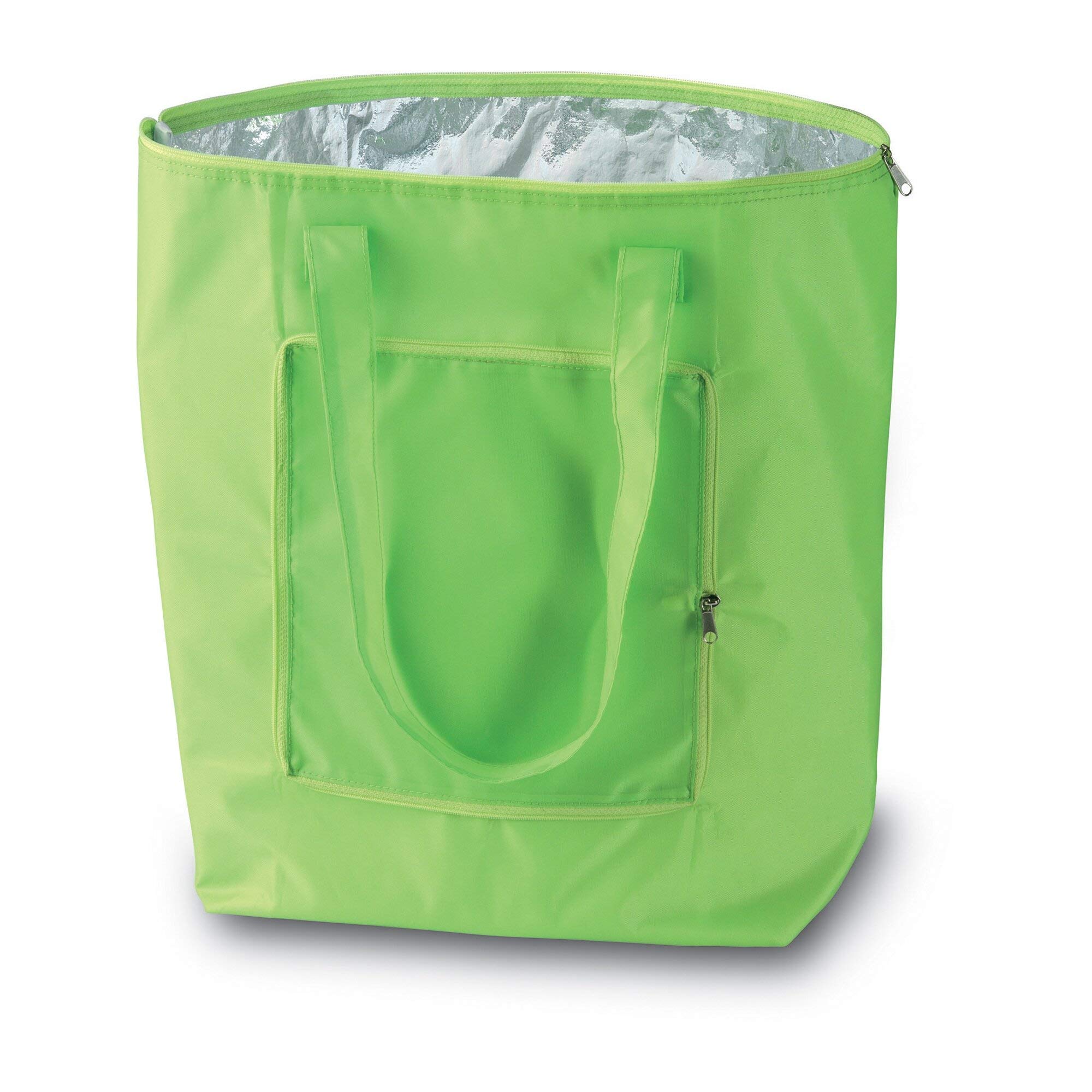 PromotionGift - Reusable Foldable Cooler, Shopping, Beach Bag Light and Durable, with Inner Aluminium Lining for Perfect Cooling Function - 25L (lime) — image 1