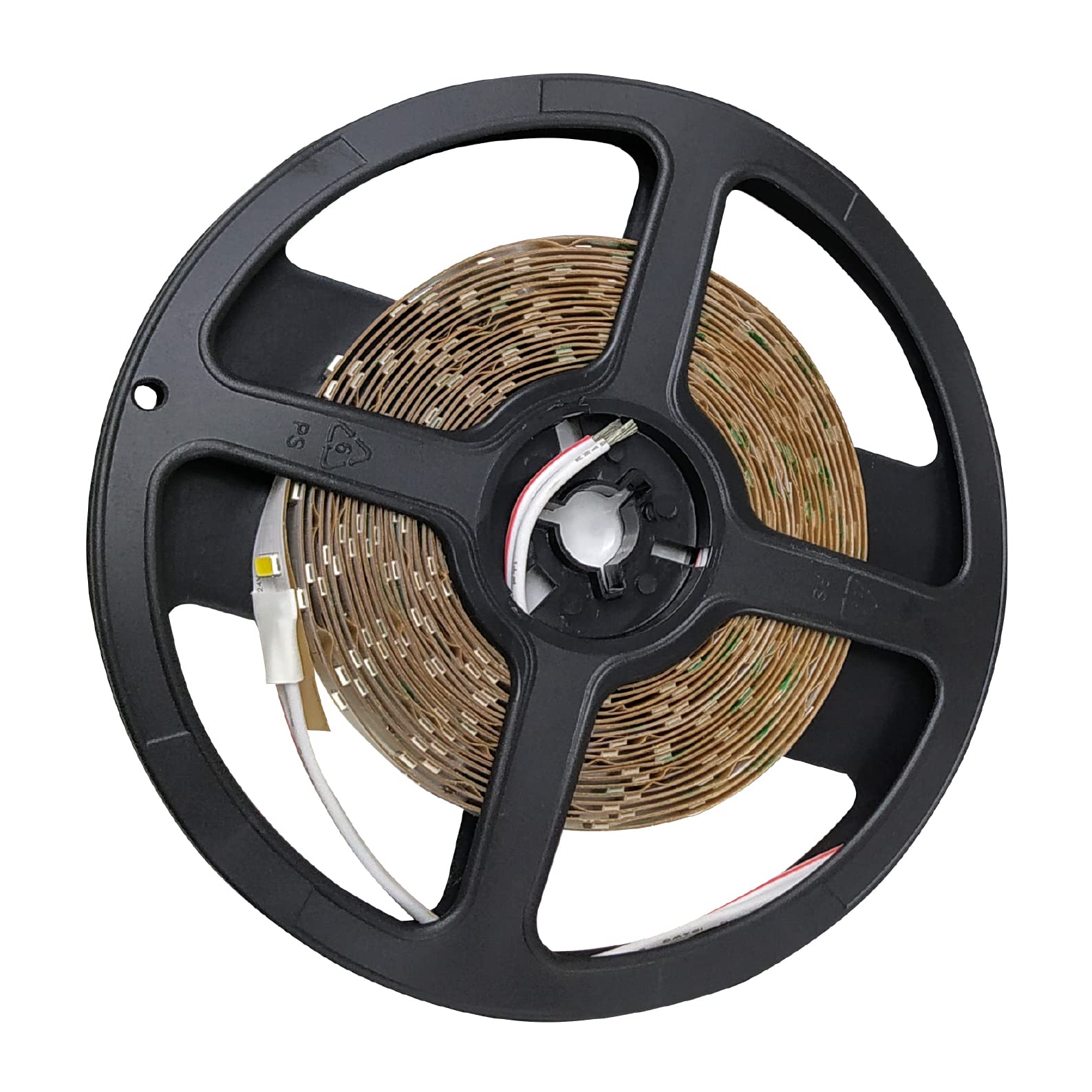 5 m Roll of LED Light Strip 18 W/Metre to 24 V, Cool White (6500 K), 5630 Diode Strip Tape, 60 LEDs/Metre, 4800 Lumens