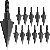 SUNYA Broadheads 100/120/125/150 Grain Traditional Archery Arrow Tips for Compound, Recurve Bow &amp; Crossbow, Pack of 12