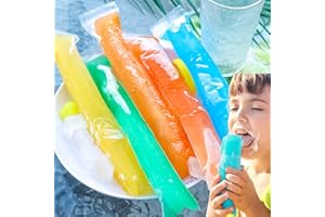 50PCS Ice Popsicle Bags Disposable Homemade Ice Lolly Pouch Freezer Tube with Zip Seals Packaging Mold Party Favors,5.5 * 28c