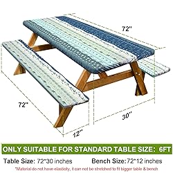 Picnic Table Cover with Bench Covers Camping
