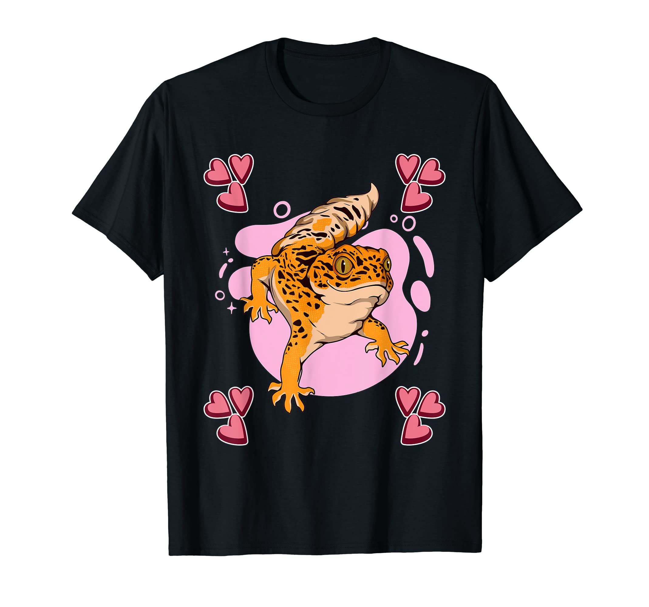 Leopard Gecko Heart Design Reptile Stuff Leopard Geckos T-Shirt