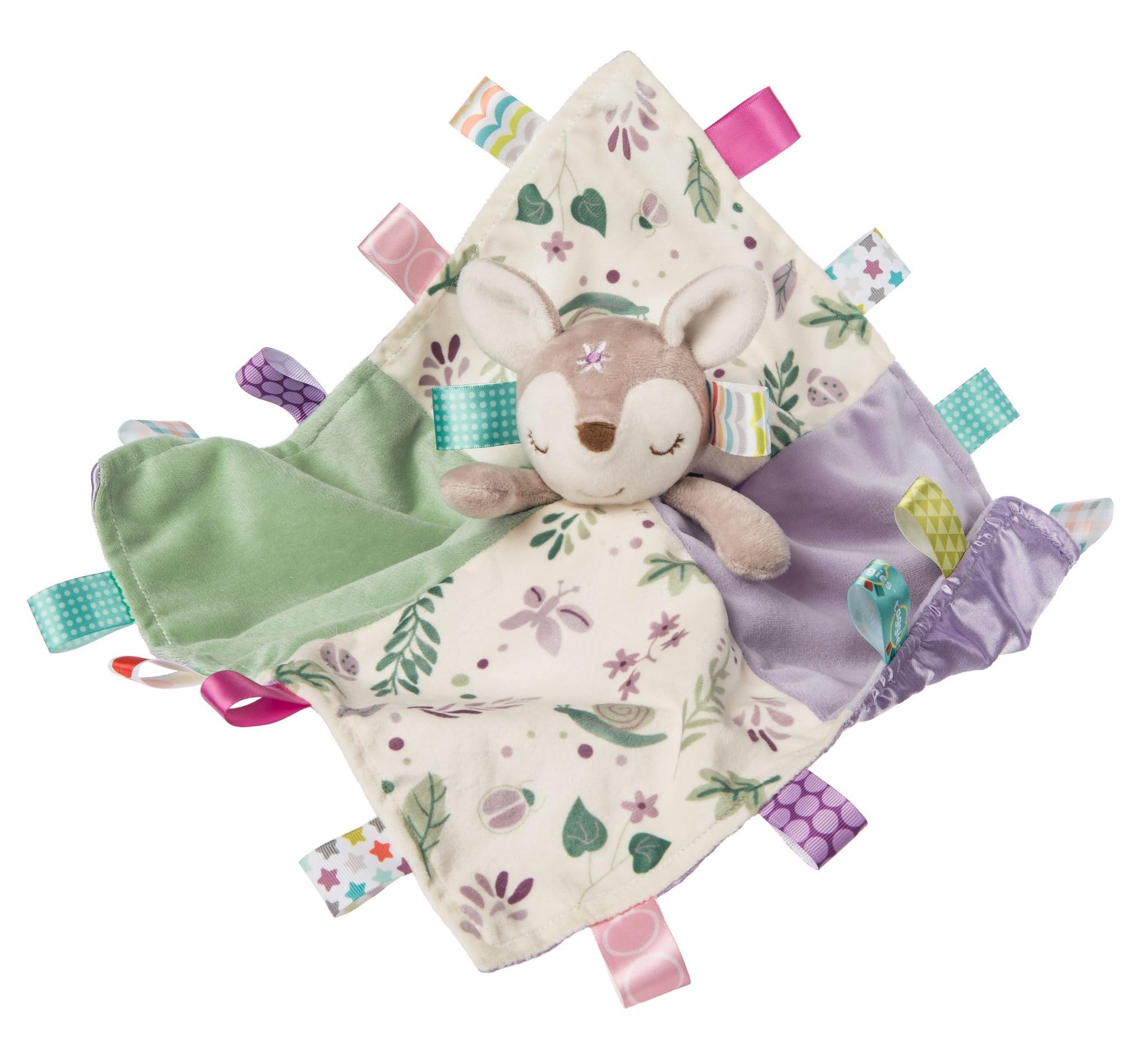 Taggies Stuffed Animal Security Blanket, 30 x 30-Centimetres, Flora Fawn