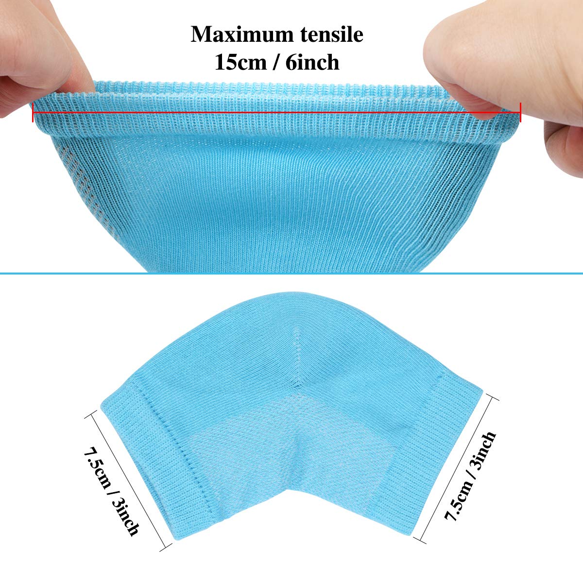 CABAX Heel Moisturizing Socks Open Toe Socks Cracked Gel Heel Socks Foot Toeless Cooling Heel Repair Socks for Women Dry Hard Cracked Feet, 4 Pairs : Beauty