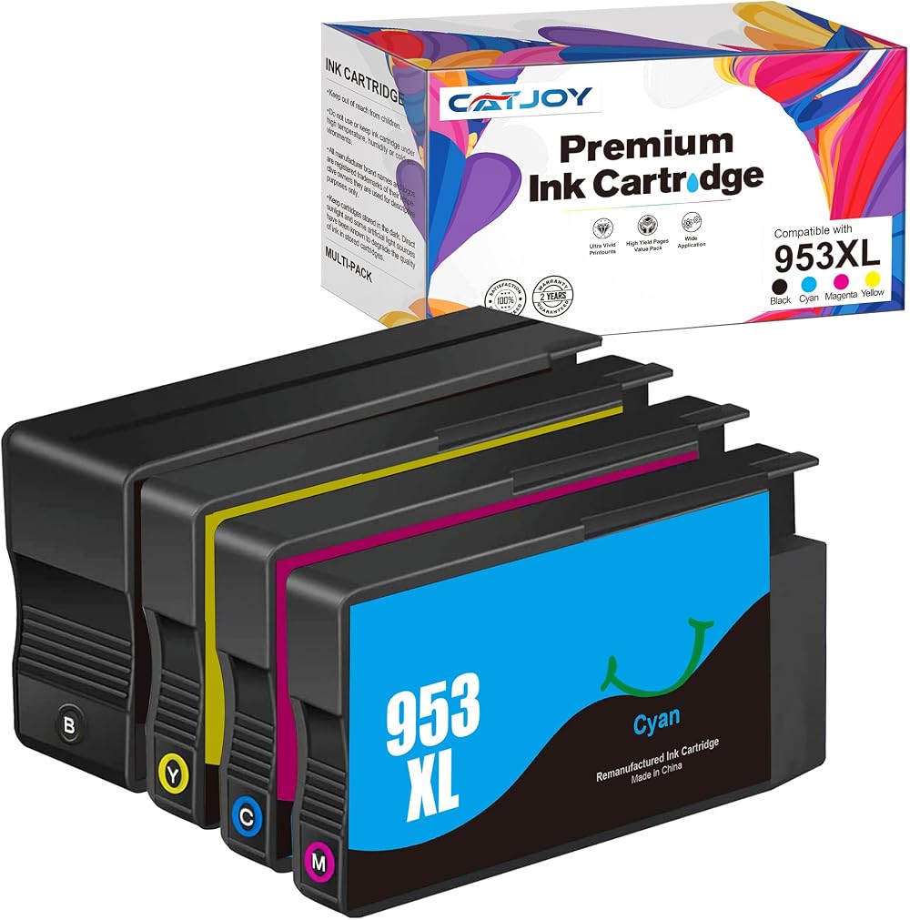 CATJOY 953 Remanufactured Ink Cartridges Multipack for HP Officejet Pro 7740