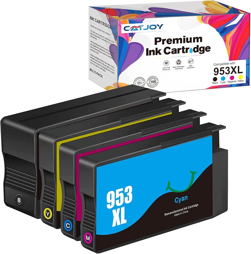CATJOY 953 Remanufactured Ink Cartridges Multipack for HP Officejet Pro 7740
