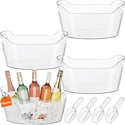 Lifewit Large 6.5L Ice Bucket for Parties 4 Pcs