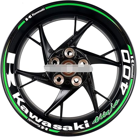 Amazon リムステッカー 17インチ ホイールステッカー バイク オートバイ 二輪 ホイールリムガード リムカバー 反射タイプ ステッカー 対応車種 忍者 Ninja250 忍者 外側 内側忍者250 車 バイク 車 バイク