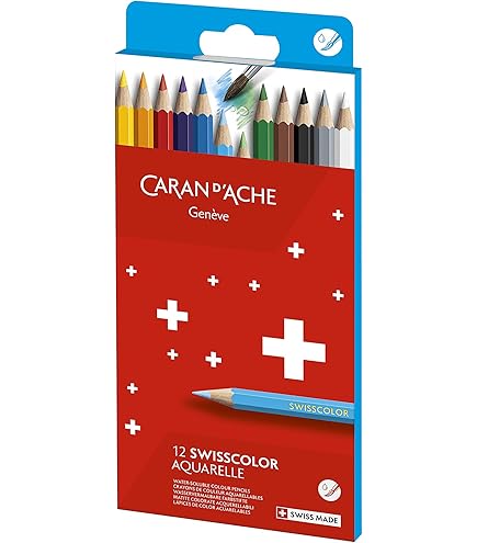 Amazon.com: Caran d'Ache 1285.818 Swisscolor 18 Water-Soluble