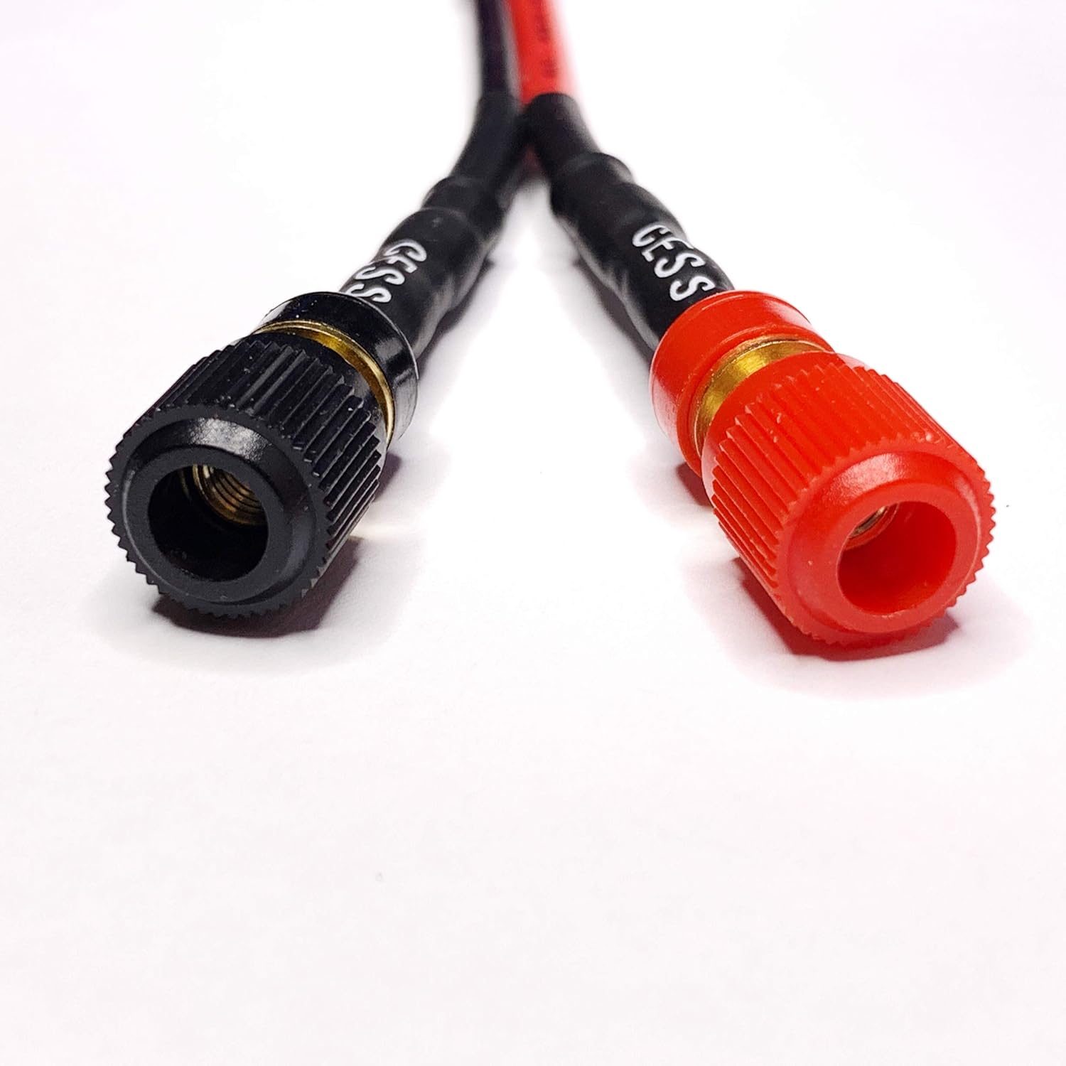 CESS-031 Fork Spade Plugs to Binding Post Banana Female Jack - Spades Extension Cable - 2 Pack: Musical Instruments