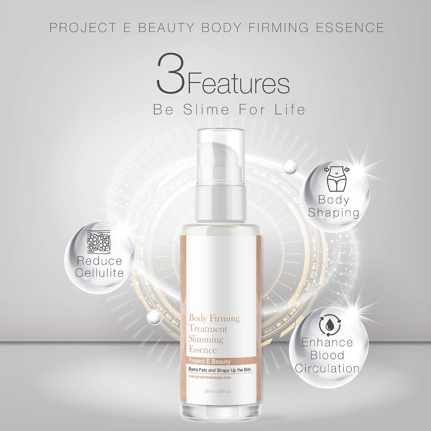 HydraFirm Body Gel by Project E Beauty, Clear, DE002 - Image 3