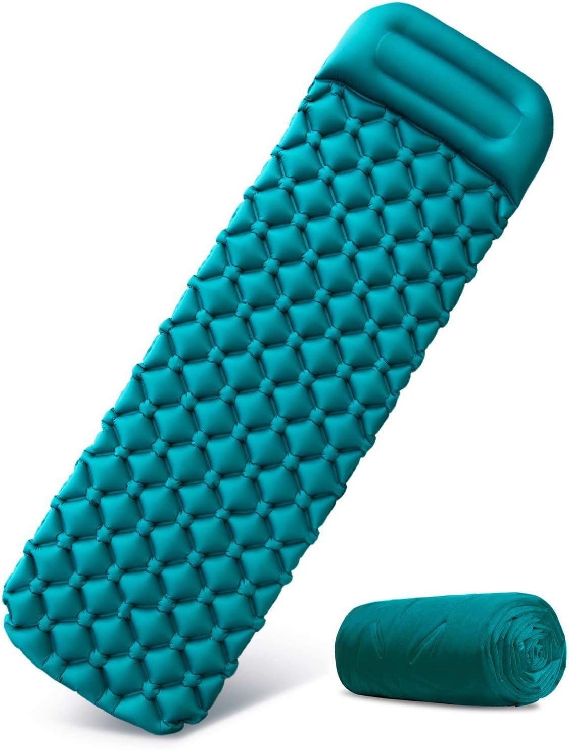 Inflatable Sleeping Mat with Pillow,Ultralight Camping Waterproof