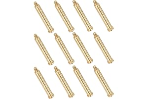 arrccholiy 12 Pack Archery Brass Arrow Weight Bolt Copper Arrow Insert for .244 Carbon Arrow Field Points Shaft