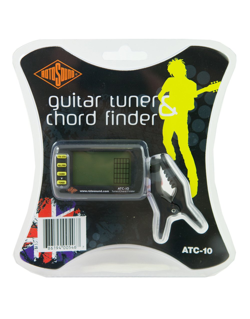 Rotosound Guitar Tuner and Chord Finder, ATC-10