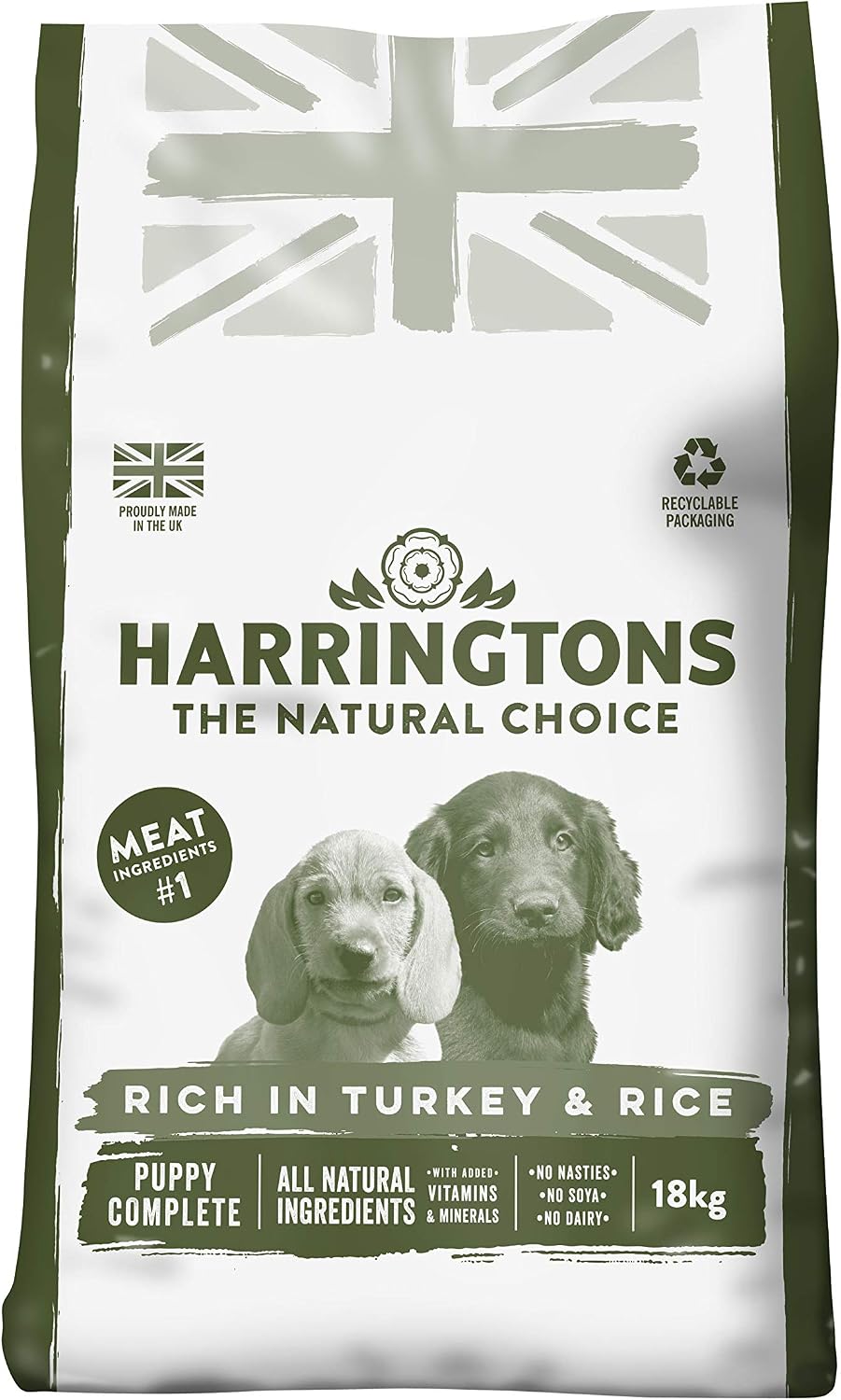 Harringtons Complete Dry Puppy Food Turkey & Rice 18kg - Made with All Natural Ingredients (Packaging may vary) - Image 3