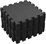 ComFy Mat 20 Interlocking Exercise Tiles 1x1 Non-Slip Grey with Bag view 2