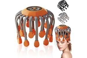 Octorelax Head Massager, Electric Octopus Vibrating Relaxing Head and Scalp Massager, 360° Full Head Relaxation, Smart Timing