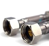 Xcel Home 2x M10 10mm x 1/2 BSP 100mm Flexible Tap Connector Pipes view 3
