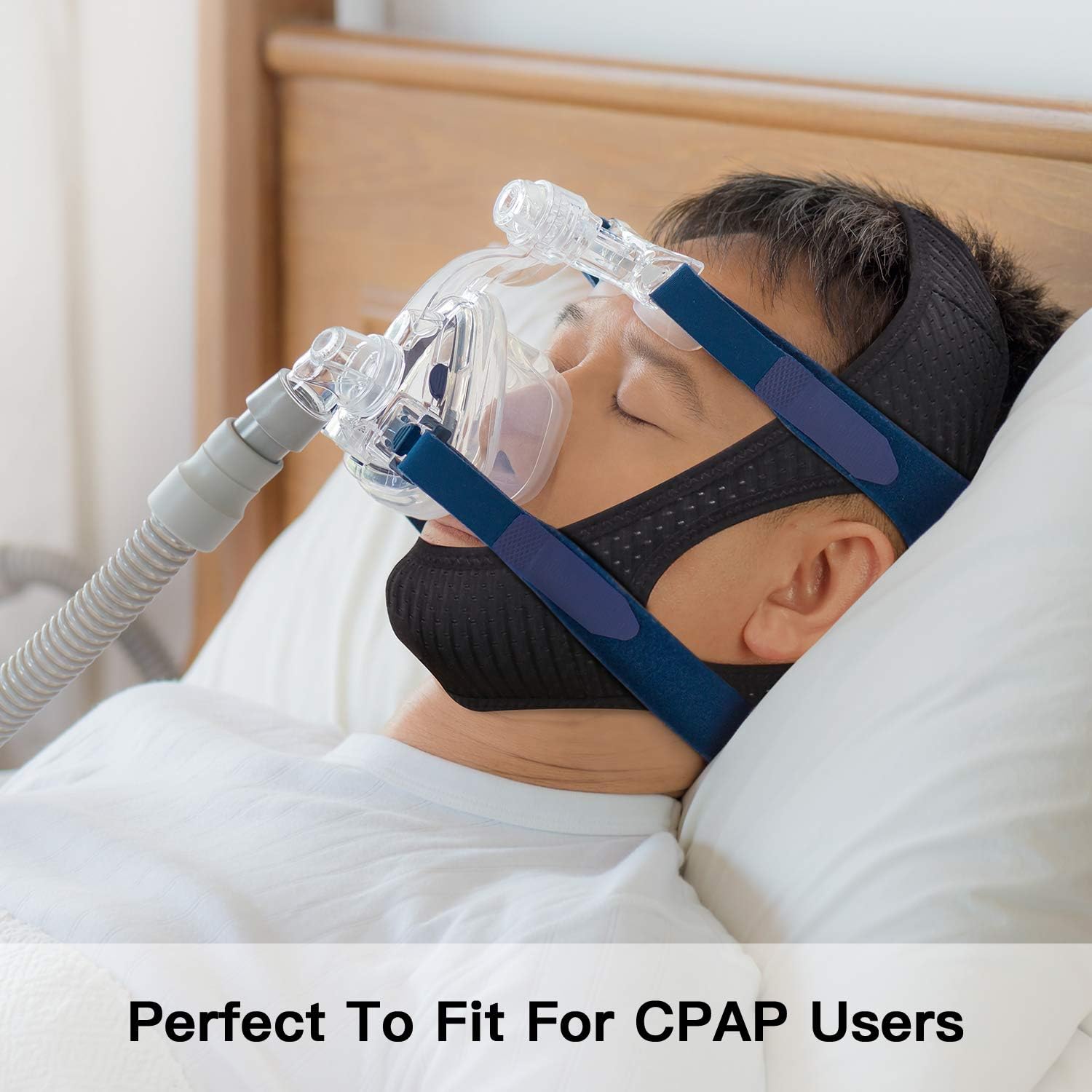 Anti Snore Chin Strap [Upgraded 2020], Vosaro Snoring Solution Anti Snoring Devices Effective Stop Snoring Chin Strap, Adjustable and Breathable Stop Snoring Sleep Aid for Men Women, Black: Health & Personal Care