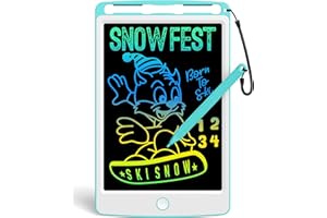 bravokids Kids Toys LCD Writing Tablet for Kids, 8.5 Inch Colorful Doodle Board Drawing Tablet Pad Erasable, Toddler Learning Toys Birthday for Boys Girls Age 3 4 5 6 7 8 (Blue)
