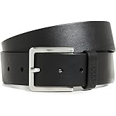 HUGO mens Gionios Smooth Leather Casual Belt