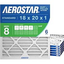 Filter King 20x23x1 Air Filter 4-Pack - MERV 8 Pleated, Electrostatic - Actual Size 20 X 23 X 0.75