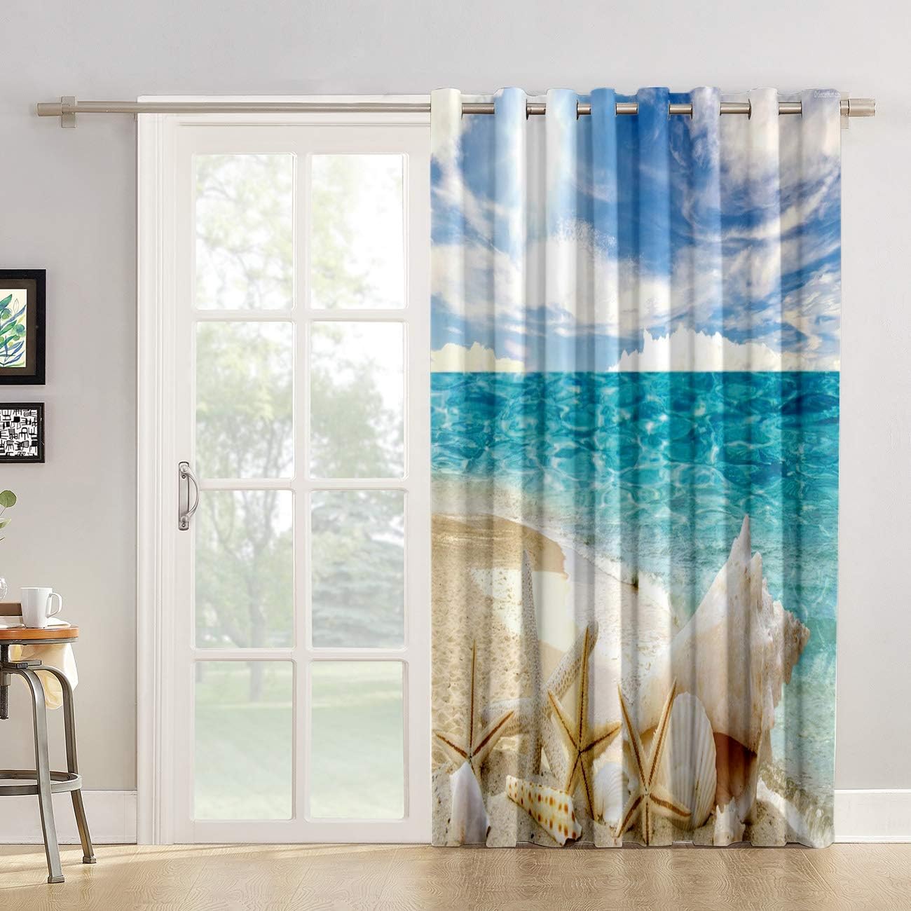 Kitchen Tier Curtains 72 inch Length Chic Window Drapes Panel for Living Room