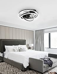 Dawn Whisper 24" Ceiling Fans with Lights, Flush