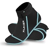 XUKER Neoprene Socks, 3mm Beach Volleyball Sand Soccer Water Wetsuit Socks for Diving Snorkeling Kayaking Paddling