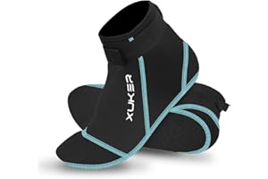 XUKER Neoprene Socks, 3mm Beach Volleyball Sand Soccer Water Wetsuit Socks for Diving Snorkeling Kayaking Paddling