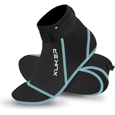 Hevto Neoprene Socks 3 En Woen Water Booties Socks Anti-Slip Beach