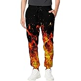 Goodstoworld Mens Cool Joggers Pants 3D Novelty Casual Sweatpants with Drawstring