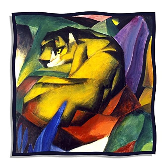 Artis Vivendi Tuch Seidentuch Franz Marc Tiger 100 X 100 - 