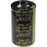 2 Pieces 100V 4700UF 2 Pin Solder Snap-in Terminal Electrolytic Capacitor 100 Volt 4700 uF