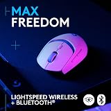 Logitech G309 Wireless Gaming Mouse White HERO 25K 86g 6 Buttons view 3