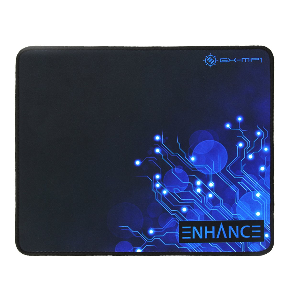ENHANCE Large Gaming Mouse Pad XL - Big Mouse Mat, Anti-Fray Stitching, Non-Slip Rubber Base, High Precision Tracking - Voltaic Series - Blue
