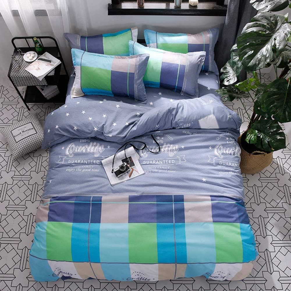 BAWAN Soft and smooth bedding set of four, student dormitory children's three-piece set 06 1.8 m four-piece set