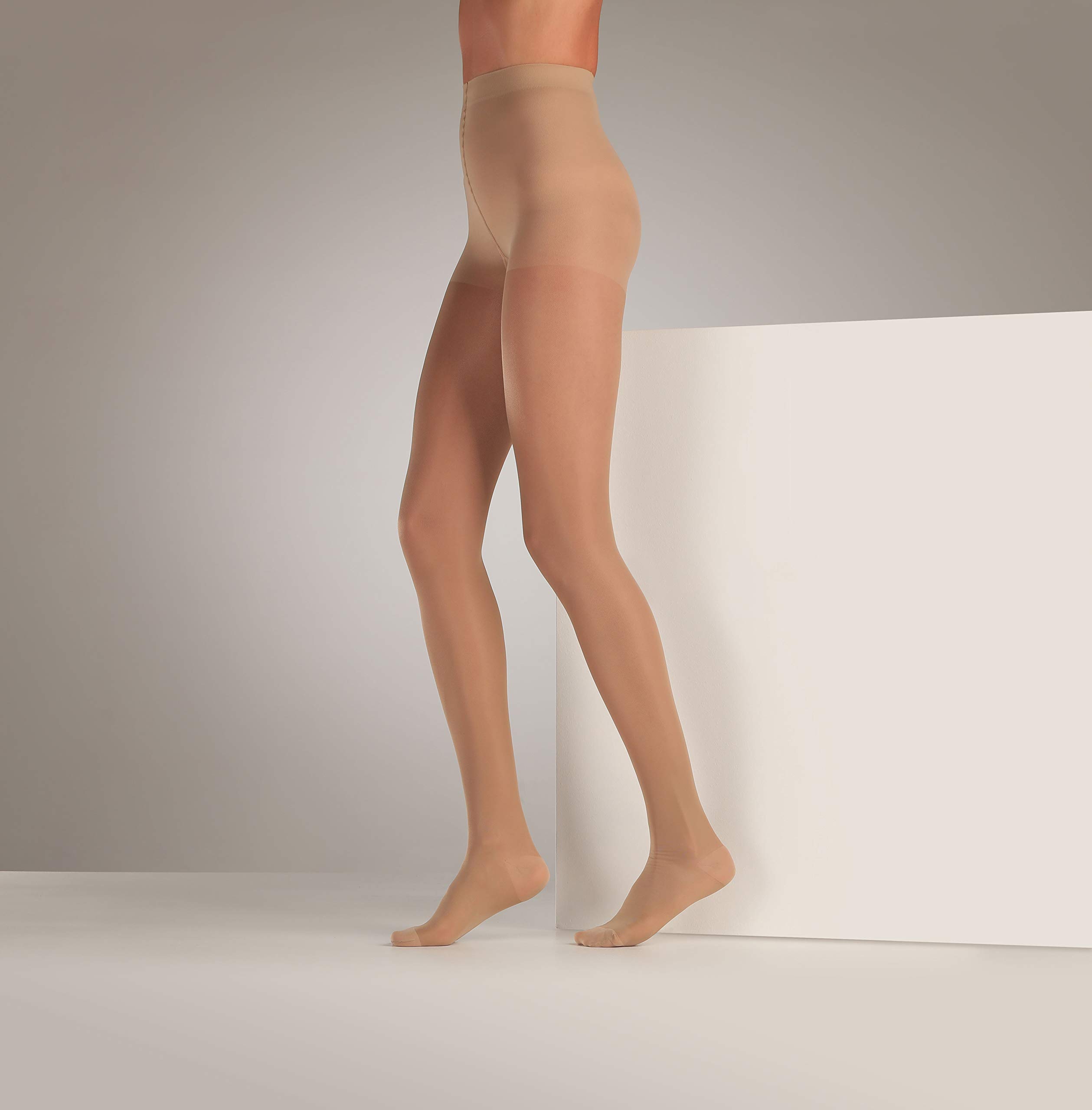 Sanyleg - Pantyhoses with Medium Graduated Compression, Beige Colour, Small Size